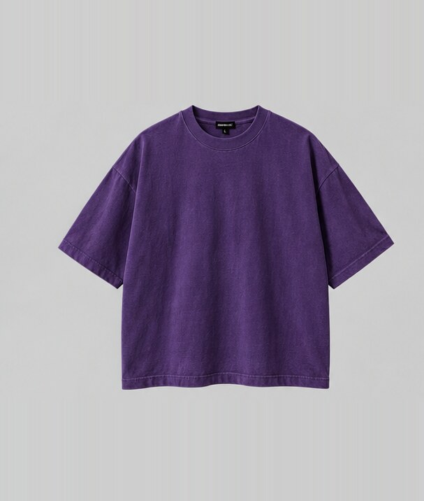 Camiseta oversized roxa frente