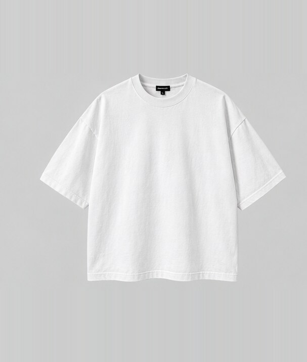 Camiseta oversized branca frente